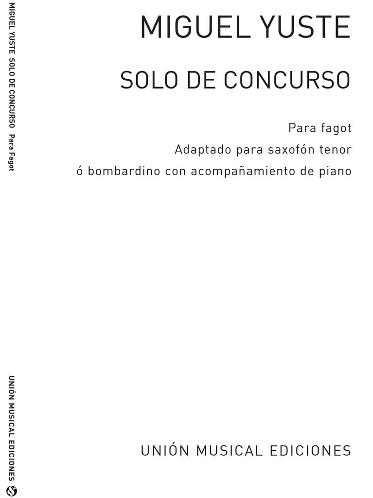 Solo De Concurso For Euphonium And Piano